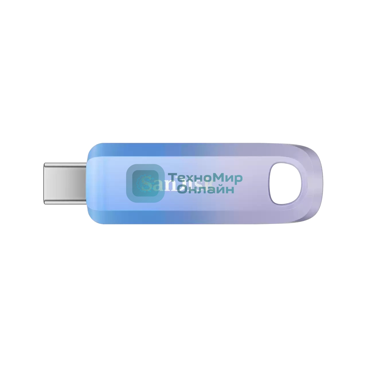 Флешка USB SanDisk Creator Series (SDCZ75C-256G-G46), 256Gb, USB Type-C, R/W 400/150, синий