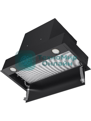 Вытяжка встраиваемая Maunfeld Fantasy Light 60 черная, 59.7 см, 800 куб. м/ч, 52 дБ