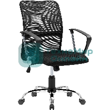 Кресло Defender RIVELLON черный, сетка, 110 кг, механизм качания