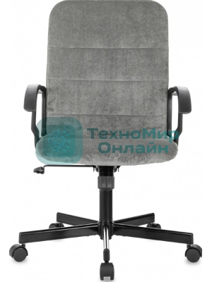 Кресло Бюрократ Triest Fabric серый, ткань