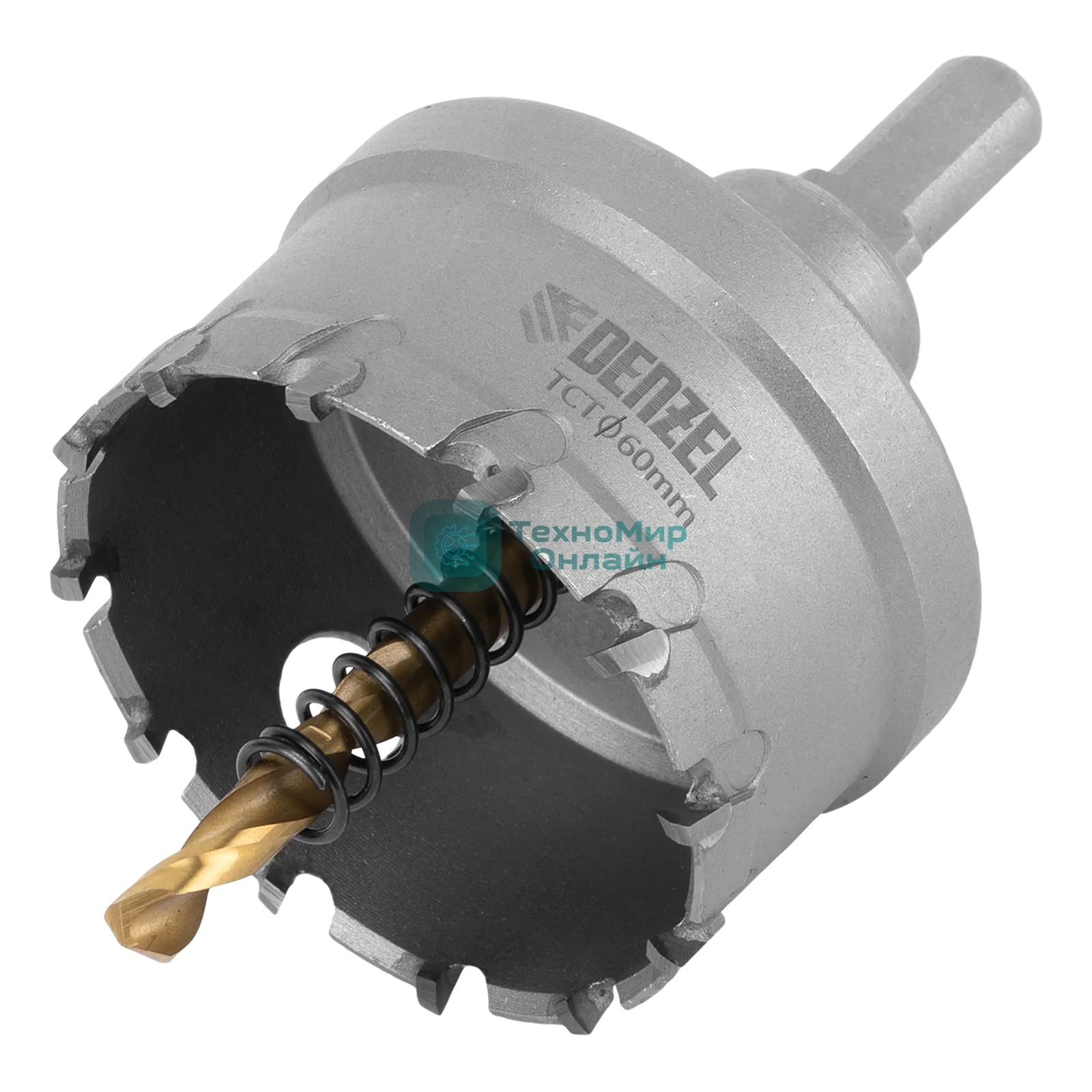 Коронка по металлу Denzel твердосплавная, 60 мм