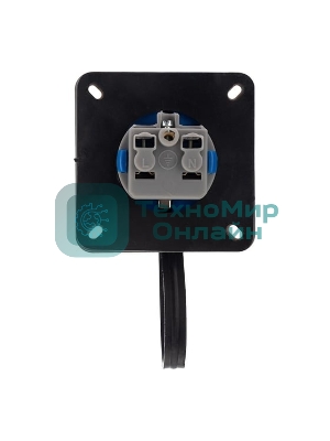 Розетка настенная Rexant фланцевая влагозащищенная с крышкой 16 А, 2Р+РЕ, IP68