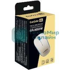 Мышь беспроводная ExeGate Professional Standard SR-9055W белый, 1200 dpi, радиоканал, USB, кнопки - 3