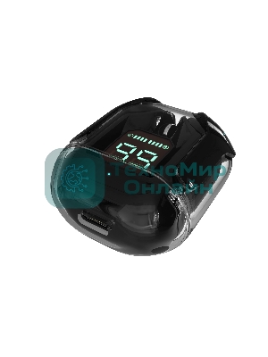 Наушники TWS More Choice BW07 черный, внутриканальные, Bluetooth, до 4 ч