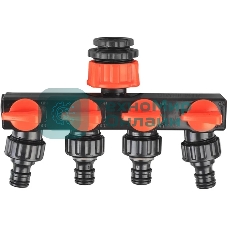 Распределитель PATRIOT TAP-4, пластиковый, 4-х канальный, G 3/4