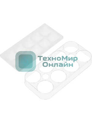 Холодильник Hyundai CC35083F белое стекло двухкамерный 240/95л морозилка снизу, No Frost