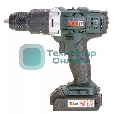 Дрель-шуруповерт Klpro KLDM18-20, 18 В, 2 Ач, 40 Нм, щеточный, ударный