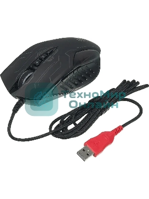 Мышь проводная A4Tech Bloody Q51 черный, 3200 dpi, USB, кнопки - 8