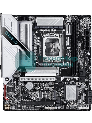 Материнская плата Gigabyte B860M GAMING WIFI6, LGA 1851, Intel B860, 2xDDR5, 4xSATA, 2xM.2, 1xPCIe 5.0 x16, 1xPCIe 4.0 x16, 1xHDMI, 1xDP, 1x2.5Gb LAN, Wi-Fi 6, Bluetooth 5.3, 3xUSB-A 5Gbps, 3xUSB-A 2.0, 1xPS/2, 3x3.5 мм, 7.1, mATX