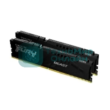 Оперативная память Kingston Fury Beast, DDR5, 16GB (2x8GB), 6000MHz, CL36, DIMM, с радиаторами, RGB, черный