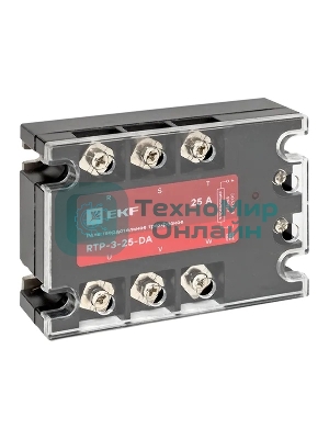 Реле твердотельное трехфазное RTP-25-DA PROxima EKF rtp-3-25-da