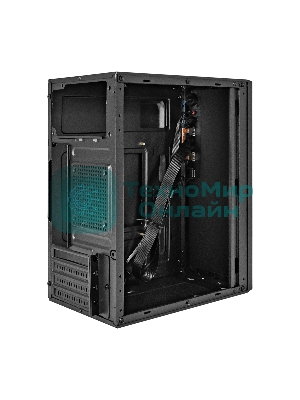 Компьютерный корпус Minitower ExeGate BAA-308 (mATX, без БП, 2*USB, HD Audio, черный)