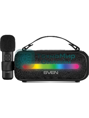 Колонка портативная SVEN PS-255 черный 12W 1.0 BT 3600mAh