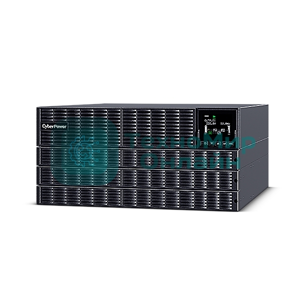 Источник бесперебойного питания CyberPower OLS10KERT5U Online 10000VA/10000W USB/RS-232/Dry/EPO/SNMP/CloudCard/(4 IEC С13, 4 IEC C19, terminal block)/bat.detect./МВ NEW