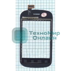 Сенсорное стекло (тачскрин) для Fly IQ235 Uno, черное