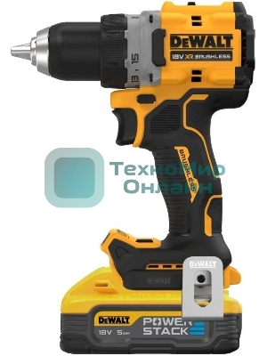 Дрель-шуруповерт DeWalt DCD800H2T-QW, Аккумуляторная, 18В, 2 АКБ, Ударная, Кейс
