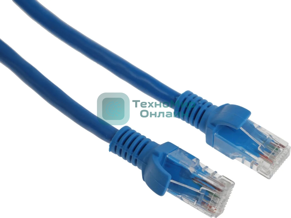 Патч-корд Premier PP6U-0.25M/B 10000Гбит/с UTP 4 пары cat.6 CCA molded 0.25м синий RJ-45 (m)-RJ-45 (m)