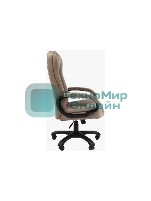 Кресло Chairman Home 600 бежевый, ткань, 120 кг