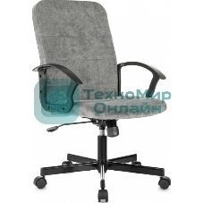 Кресло Бюрократ Triest Fabric серый, ткань