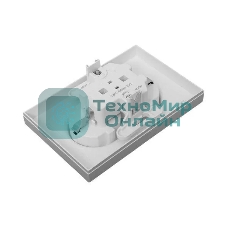 Розетка 2-м EKF UP1-SOA-210 СП Эпика 16А с заземл. без защ. шторок с рамкой механизм алюм.