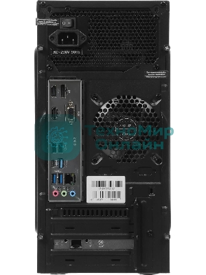 Компьютер Amur Нарвал B7I21 MT i3 12100 (3.3) 16Gb SSD 512Gb UHDG 730 FreeDOS 2.5xGbitEth 400W мышь клавиатура черный (RUS) (2147008)