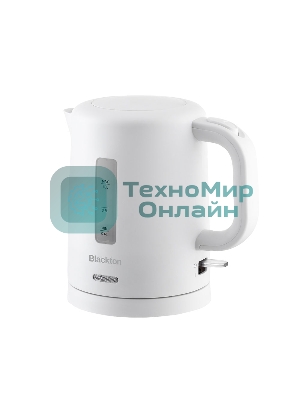 Электрочайник Blackton Bt KT031P белый, 1.0 л, 1100 Вт, скрытый нагревательный элемент
