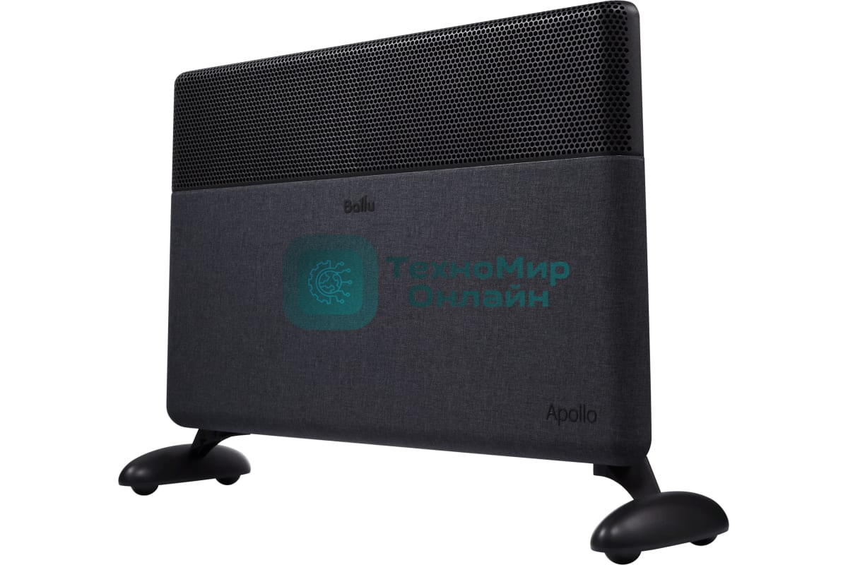 Конвектор электрический Ballu Apollo digital INVERTER Space Black BEC/ATI-2502 черный, 2500 Вт, 30 м2, термостат, дисплей, WiFi