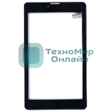 Сенсорное стекло (тачскрин) для Irbis TZ743 REV2, черное с рамкой