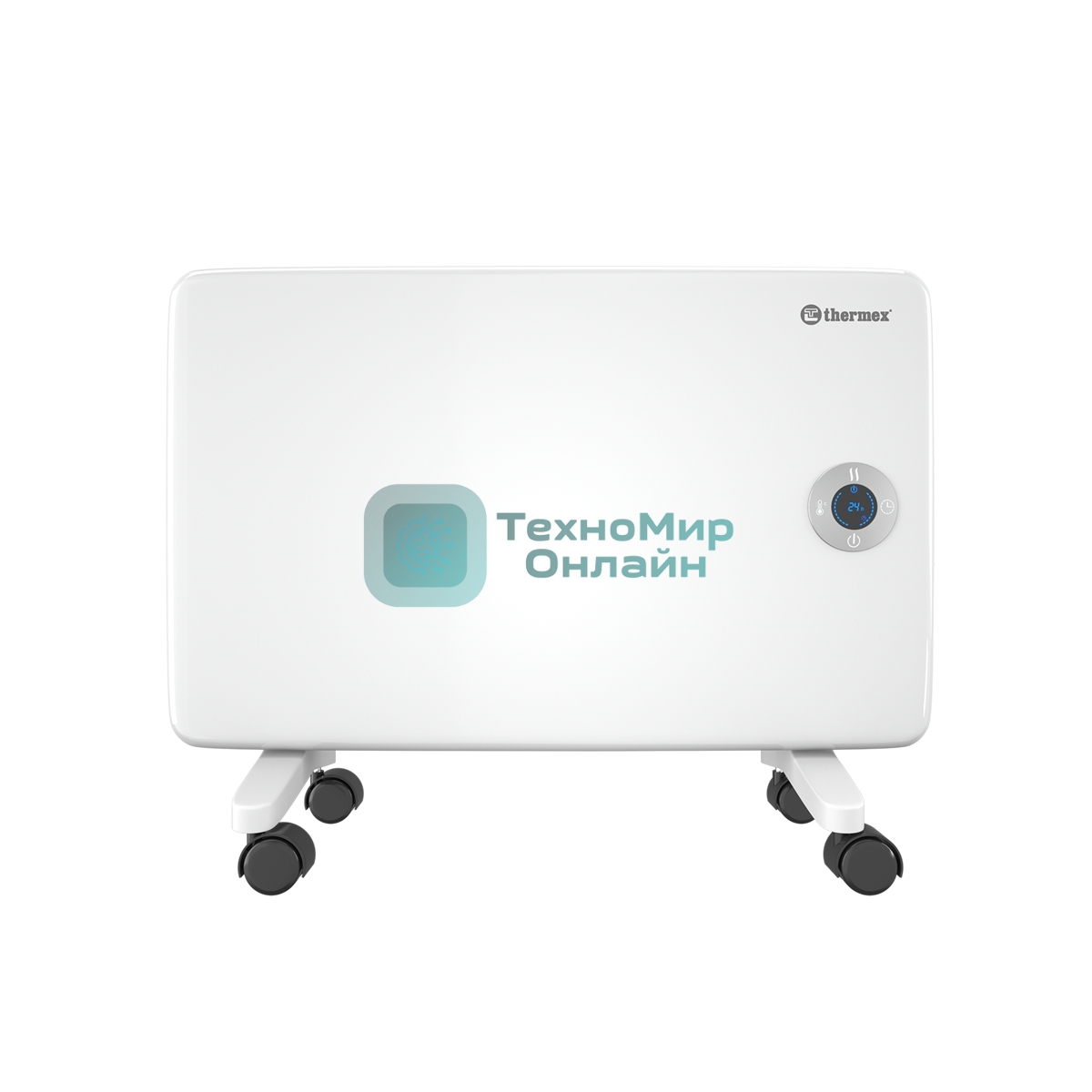Конвектор Thermex Frame 1000E белый, 1000 Вт, 15 м2, термостат, дисплей