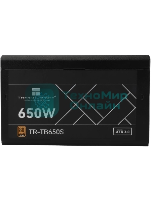 Блок питания Thermalright TR-TB650S 650W 80 PLUS Bronze, (ATX, 3, Non-modular, 1x24(20+4)pin 550мм, 1xCPU*2 8(4+4)pin 600+150мм, 1xPCIe*2 8(6+2)pin 500+150мм, 1xSATA*3+MOLEX4pin*1 400+150+150+150мм, 1xSATA*2+MOLEX4pin*2 400+150+150+150мм, Active, 120x120мм, 150x140x86мм, APFC, )
