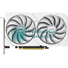 Видеокарта Asus DUAL-RX9060XT-16G-WHITE белый