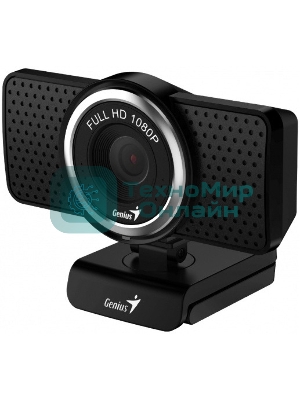 Веб-камера Genius eCam 8000 1920x1080, 30 кадр/с, USB Type-A, микрофон (шумоподавление), универсальное крепление