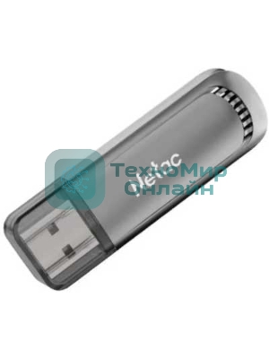 Флешка USB Netac UA61B (NT03UA61B-128G-32GM), 128Gb, USB 3.2, R/W 150/45, серый