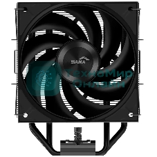 Кулер для процессора SAMA A40 (240W, 4-pin PWM, 152мм, 4x6мм, 1x120мм, 78CFM, 29dBA, 2200RPM, S: 1851/1700/1200/115X, AM5/AM4, черный)