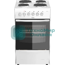 Плита электрическая Darina 1B EM 341 406 W белый/черный, конфорок 4 шт, духовка 50 л, 50 см x 85 см x 56 см