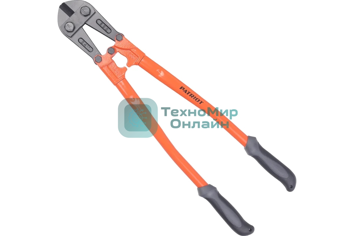 Болторез Patriot CMP-610 мм, Cr-Mo, 2компонент. прорезиненные рукоятки, 40HRC, d 8-10 мм, индивид.коробка, 610 мм (24