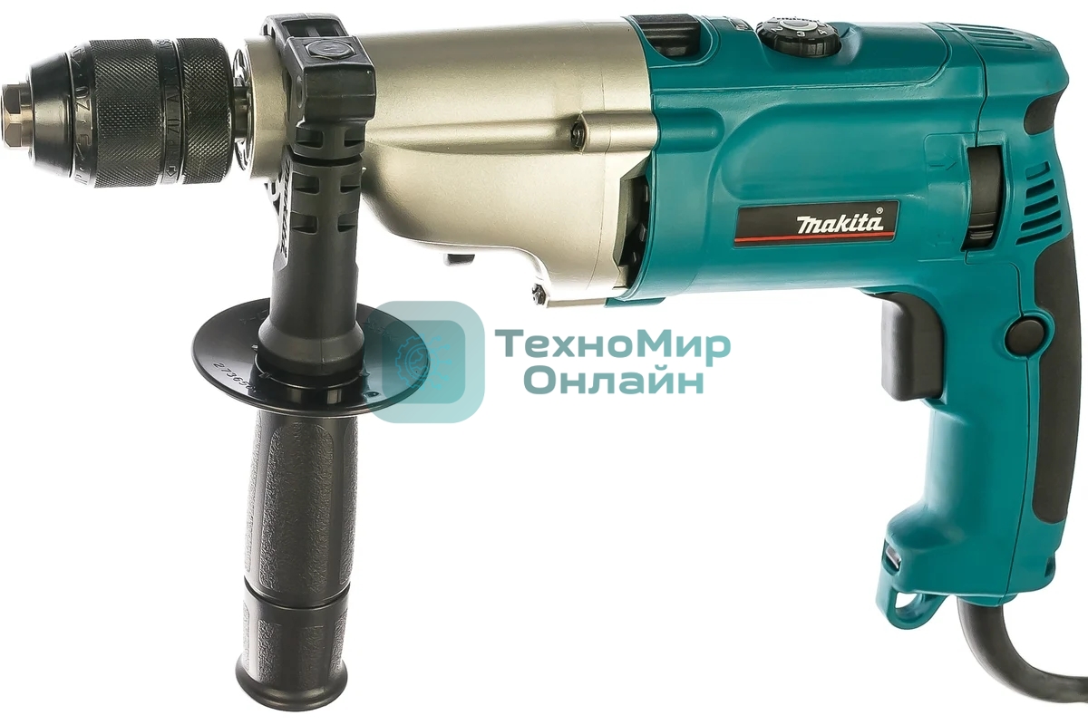 Дрель-шуруповерт Makita HP2071F, 1010 Вт, 28 Нм, щеточный, ударный
