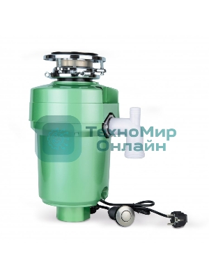 Измельчитель пищевых отходов Бирюса WD-550E2 зеленый