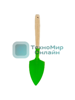 Совок посадочный широкий Palisad 70х310 мм, стальной, деревянная рукоятка