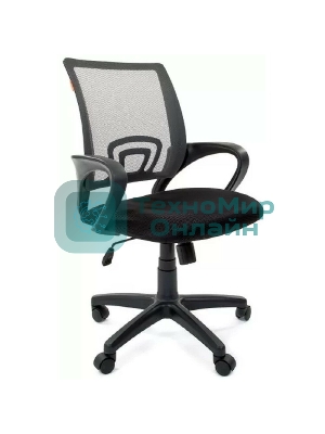 Кресло Chairman 696 TW-04 серый, ткань, 120 кг, механизм качания