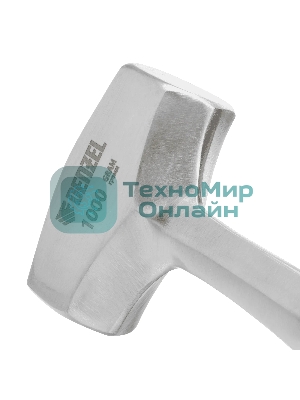 Кувалда Denzel 1 кг, цельнометаллическая, двухкомпонентная рукоятка