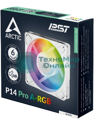 Вентилятор корпусной ARCTIC P14 Pro A-RGb (белый) - retail (ACFAN00318A)