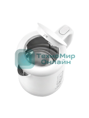 Электрочайник Blackton Bt KT031P белый, 1.0 л, 1100 Вт, скрытый нагревательный элемент