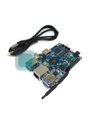 Микрокомпьютер Orange PI 3 2Gb + 8Gb EMMC, Android 7, с кабелем питания. (44286)