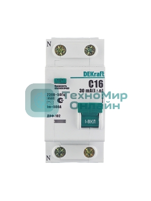 Выключатель автоматический дифференциального тока 2мод. DeKraft 16003DEK