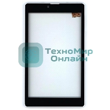 Сенсорное стекло (тачскрин) для Irbis TZ737, черный с белой рамкой