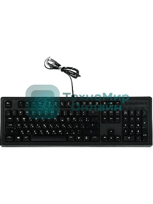 Клавиатура беспроводная Steelseries Apex 100 механическая черный USB BT for gamer LED (SS64435)