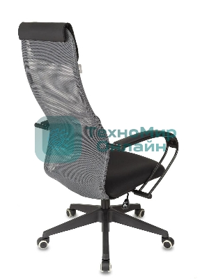 Кресло Бюрократ CH-607 TW-04 Neo Black темно-серый, сетка, подголовник