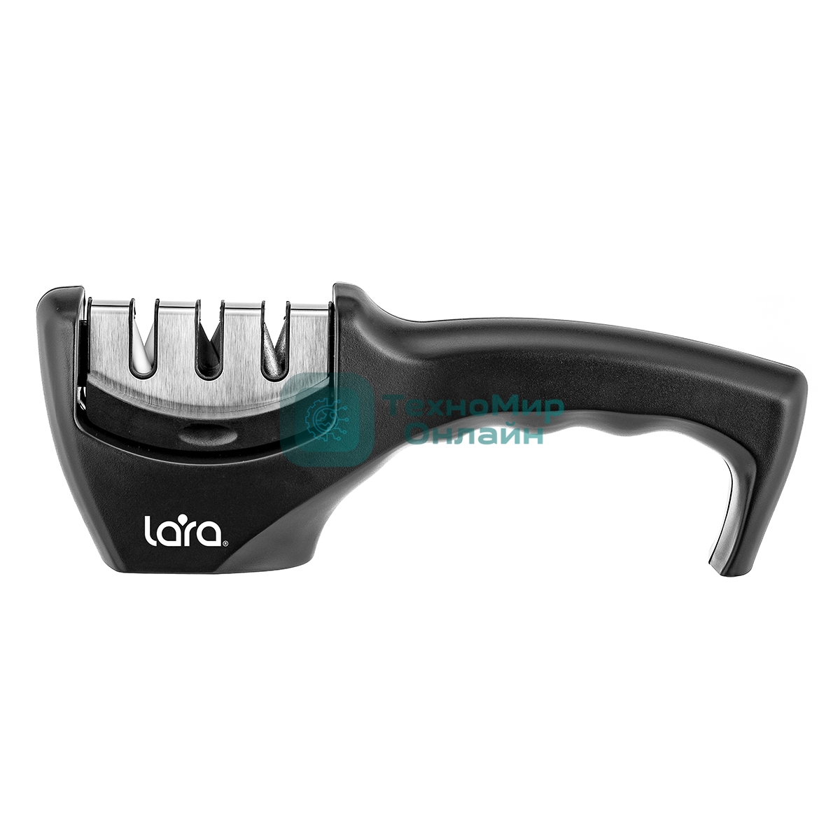 Ножеточка LARA LR05-03 съемный блок, 3 точильных полотна, пластик ABS