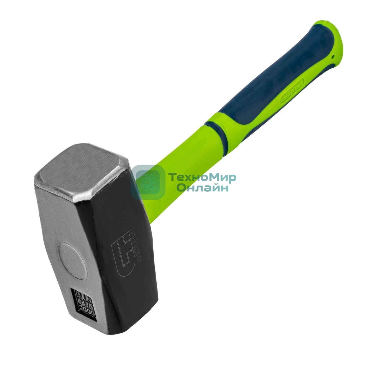 Кувалда Сибртех 2000 г, фибергласовая обрезиненная рукоятка